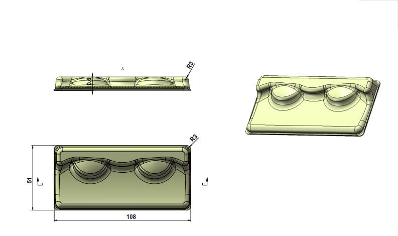 Degradable Lashes Tray